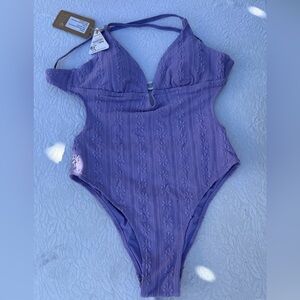 Berlook Elegant Lavender One-Piece Swimsuit M B06